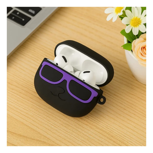 Funda Estuche Kawaii Para Airpods Pro2 Con Gancho Dj Violeta