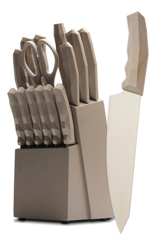 Juego De Cuchillos De Cocina De 15 Piezas Con Bloque