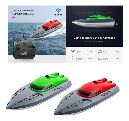 Barco De Carreras Rc De 2 Uds Con , Embarcación Sin