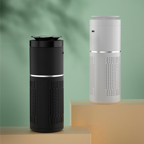 Mini Purificador De Aire Con Ambientador De Escritorio Negro