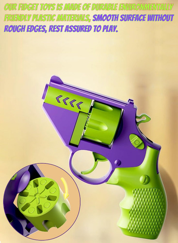 Fidget Gun Toys,8 Piezas De Control Deslizante Con Forma De