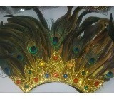Tocado Pluma Garota Fiesta Arlequin Piñateria Hora Loca