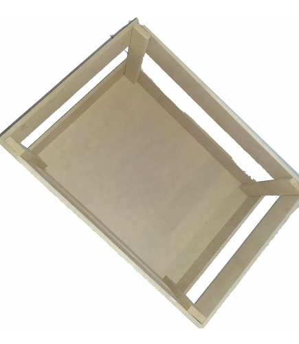 Imagen 1 de 5 de Cajón Verdulero 35x25x14cm En Fibrofácil 2 Tiras Oferta!