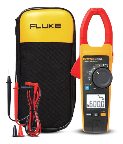 Alicate Amperímetro Digital Fluke 374fc Cat Iv 600v Cat Iii 