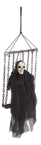 Jaula Colgante De Halloween Con Diseño De Fantasma Luminisce