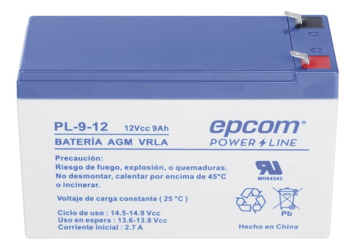 Batería Agm/vrla 12v 9a Tamaño Estandar ( 151 X 101 X 65 Mm)