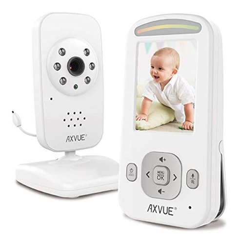 Axvue E600 Video Baby Monitor Con 24 Lcd Y Deteccion De Tem