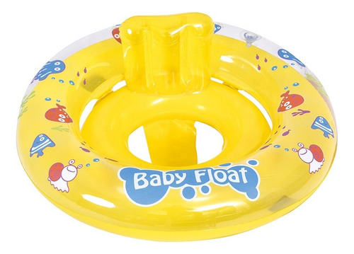 Aro Salvavidas Asiento Flotador Bebe Inflable Pilteta Niño Color Amarillo