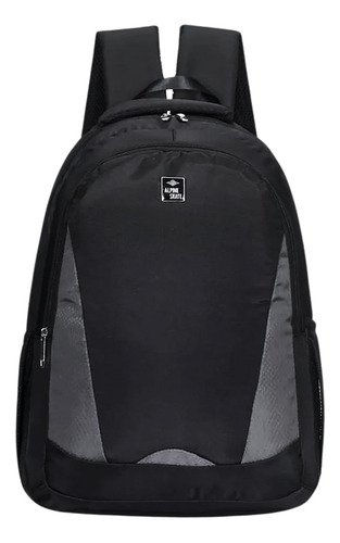 Mochila Para Notebook Alpine Skate Universitaria Urbana Color Negro 15720 Diseño De La Tela Liso