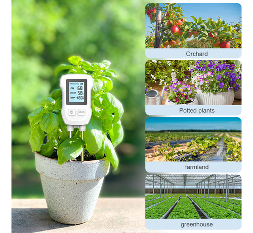 Medidor De Ph Y Temperatura Del Suelo 3 En 1 Para Plantas De