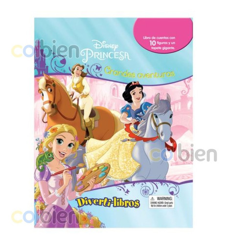 Diverti Libro Princesa Disney Figuras + Tapete
