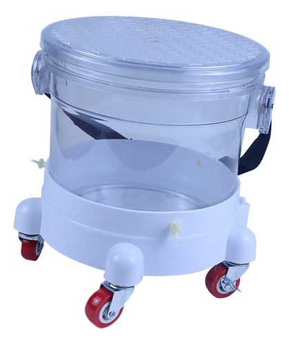 Cubo Para Lavar Autos Con 5 Ruedas Giratorias De 45 Cm De