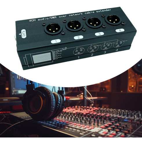 Extensor De Cable 4 Canales Xlr Combo Xlr 15 Hombre