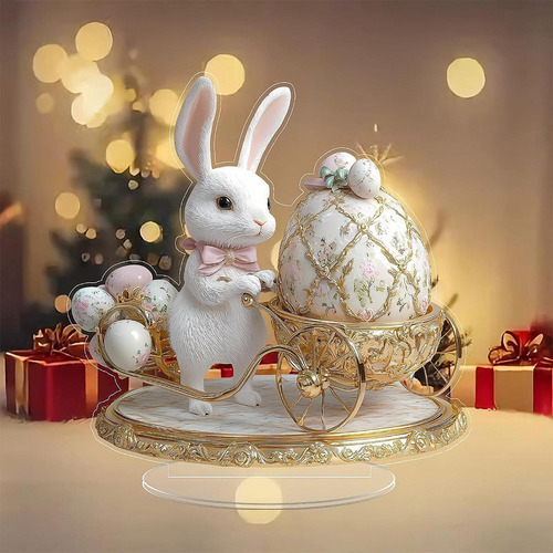 2d Decoración De De Pascua Con Mesa De Arte De Base