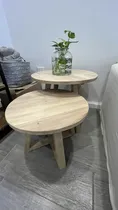 Comprar Juego Mesas Ratonas Redondas De Magnolias Deco
