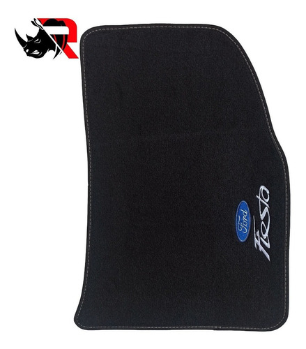 Imagen 3 de 5 de Tapetes Compatibles Con Fiesta Ford Azul - Blanco
