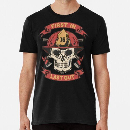 Remera Bombero Calavera Vintage Algodon Premium