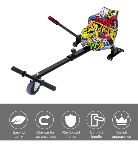 Accesorio De Asiento Para Hoverboard Ajustable Y Todoterreno Camouflaje