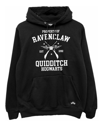 Buzo Buso Saco Hoodie Chompa Negro Premium Ravenclaw