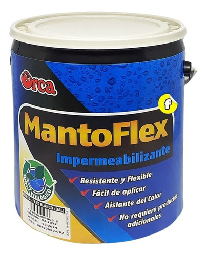 Manto Flex Verde Y Rojo Pintura Impermeabilizante Galon