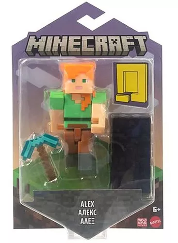  Minecraft Steve Figura de acción, 3.25 pulgadas, con 1 pieza  Build-a-Portal y 1 accesorio, juguete de construcción inspirado en los  videojuegos, regalo coleccionable para fanáticos y niños a partir de 6