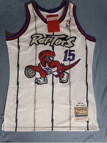 Vince Carter Blanco Toronto Bordado Jersey 