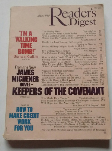 Reader´s Digest Revista Selecciones En Inglés Agosto 1980