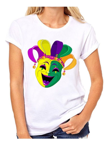 Remera De Mujer Caretas Teatro Animadas Mask