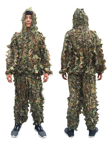 Roupa Camuflada Ghillie caça Pesca Aventura Calça E Jaqueta