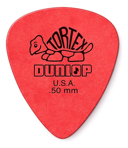Puas Para Guitarra Resistente Color Rojo De 0.50 Mm 12 Pzas