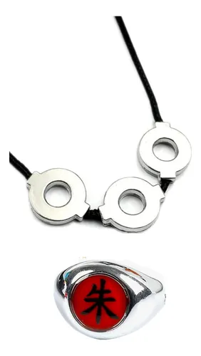 comprar Collar Y Anillo Akatsuki Itachi Cosplay Uchiha Naruto Anime