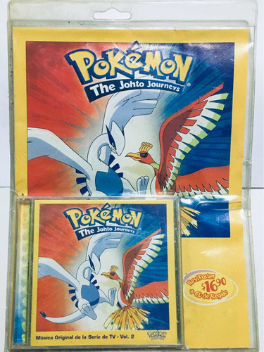 Pokemon The Johto Journeys Cd Reviposter Sellado Único