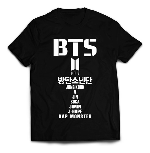 Polera Estampada Bts - 14- Kpop 