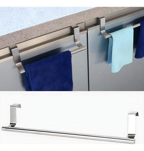 Soporte Acero Inoxidable P Repasador Enganche Puerta 36cm