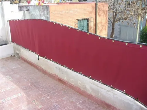 Cerramiento Lona Color Con Ojales 1 X 1 Mt