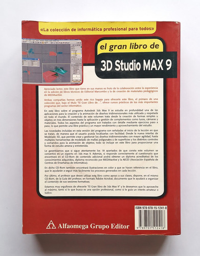 El Gran Libro De 3d Studio Max 9 - Mediaactive (Usado)