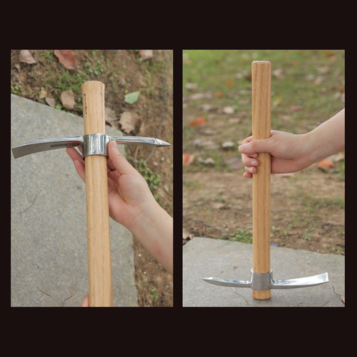 Azadón Ligero Con De Jardín Con Mango De Madera Para
