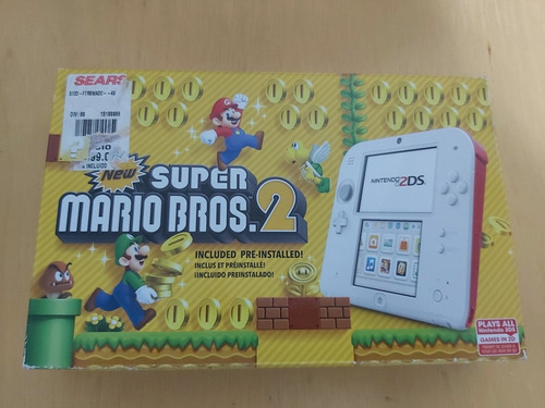 Nintendo 3DS 2DS New Super Mario Bros. 2 color blanco y rojo
