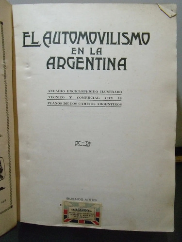 Adp El Automovilismo En La Argentina Rencoret Danero Pastore