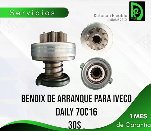 Bendix Arranque Iveco Turbo Daily 70c 16 Sistema Bosch 