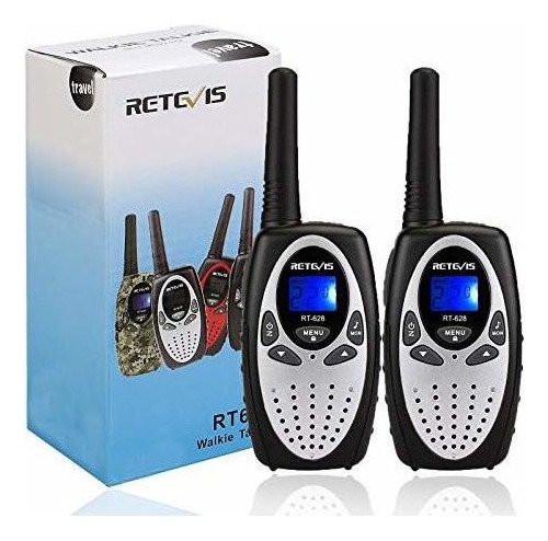 Walkie Talkies Para Niños Color Negro 22 Canales 2 Piezas