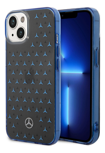 Funda Para iPhone 14 De Mercedes Benz Negro/azul