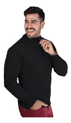 Imagen 2 de 5 de Campera De Hilo Hombre Sweater Liviano Saco Cierre Importado