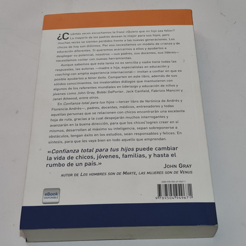 Confianza Total Para Tus Hijos Verónica Y Florencia Andrés (Usado)