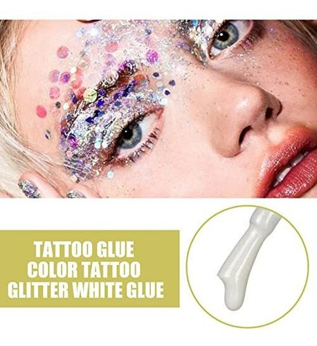 3 Pcs Cola De Piel Para Tatuajes De Brillo, Botella M9j8l