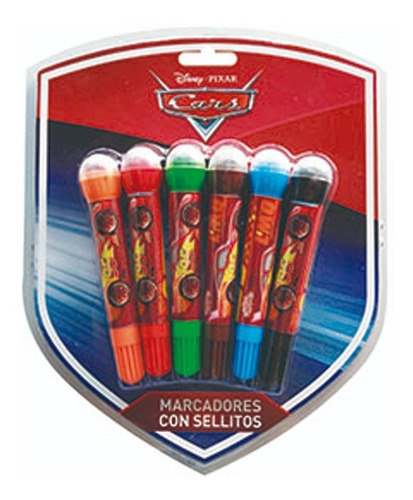 Cars Blow Pen 6 Colores Cresko C022