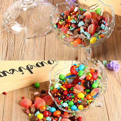 Imagen 5 de 10 de Frasco Souvenir Caramelera De Vidrio Con Pie 20 Cm Cuotas