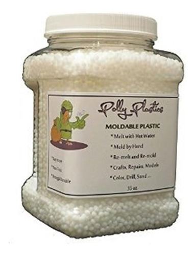 Polly Plásticos Moldeables Pellets De Plástico. 35 Oz Ez Gri