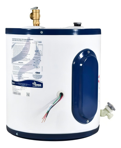 Calentador Eléctrico Cinsa Cie-06 22 L 127 V 2200 W Color Blanco 127V