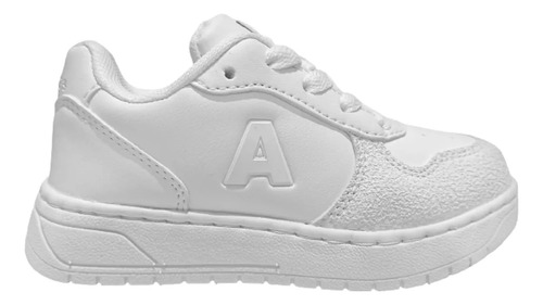 Zapatillas Addnice Colegial Escolar Niños Nenas Color Blanco